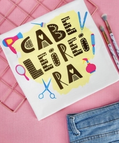T-shirt ribana canelada Profissão: Cabeleireira