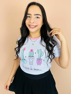 T-SHIRT CANELADA SE VISTA DE AMOR... - comprar online