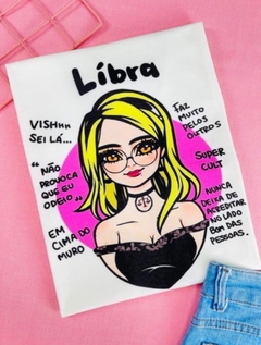 T-shirt ribana canelada Signo Libra