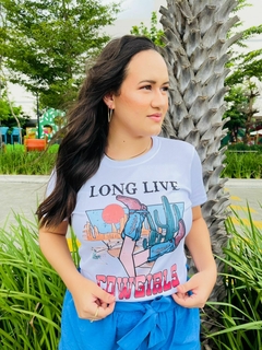 T-shirt Canelada Long live Cowgirls( Viva as vaqueiras) na internet