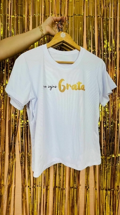T-shirt Ribana Canelada Que seja grata - comprar online
