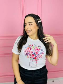 T-shirt Canelada Flores - Fabi T-shirts