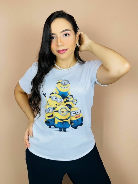 T-SHIRT CANELADA MINIONS