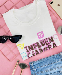 T-shirt ribana canelada Influenciadora digital - comprar online