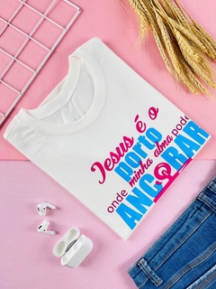 T-shirt ribana canelada Jesus é o porto - comprar online