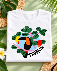 T-SHIRT SUEDE - TUCANO TROPICAL - comprar online