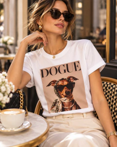 T-SHIRT SUEDE - DOGUE REVISTA na internet