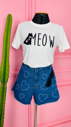 T-shirt Ribana Canelada MEOW - loja online
