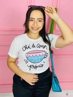 T-shirt Canelada Chá de amor próprio