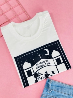 T-shirt ribana canelada De todos os amores, o seu - comprar online
