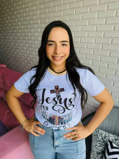 T-SHIRT CANELADA JESUS É O CAMINHO na internet