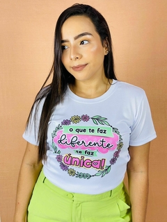 T-shirt Canelada O que te faz diferente te faz único - comprar online