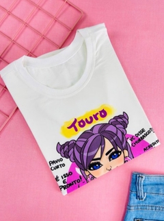 T-shirt ribana canelada Signo Touro - comprar online