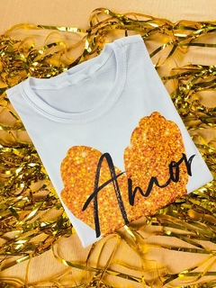 T-shirt Ribana Canelada AMOR - comprar online