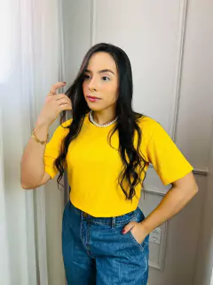 CROPPED CANELADO AMARELO na internet