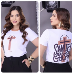 T-SHIRT CANELADA SANTIFICAÇÃO - comprar online