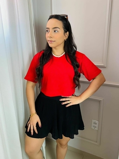 CROPPED CANELADO VERMELHO