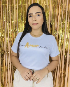 T-shirt Ribana Canelada Que o amor prevaleça - comprar online