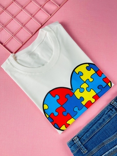 T-shirt ribana canelada Austismo - comprar online