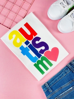 T-shirt ribana canelada Autismo