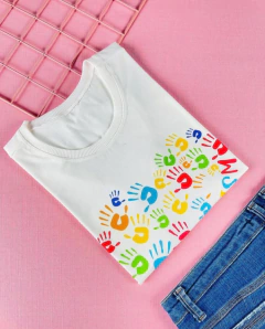 T-shirt ribana canelada Autismo - comprar online