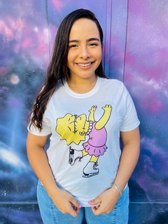 T-shirt ribana canelada Lisa Simpson - comprar online