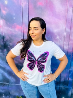 T-shirt ribana canelada Borboleta - Fabi T-shirts