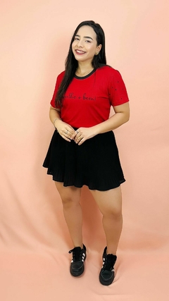 T-SHIRT CANELADA ESPALHE O BEM - VERMELHO - comprar online