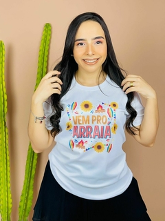 T-shirt Canelada Vem pro arraiá na internet