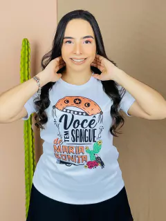 T-shirt Canelada Você tem sangue de Maria Bonita - comprar online