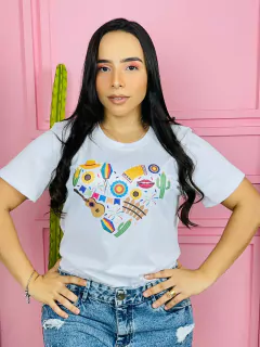 T-shirt Canelada Meu coração é do São Jõao na internet