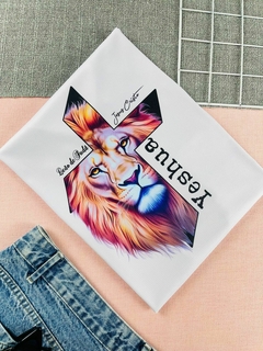 T-shirt Canelada Leão de Judá, Jesus Cristo, Yeshua