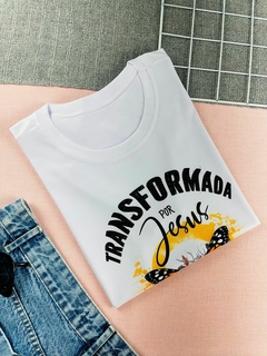 T-shirt Canelada Transformada por Deus - comprar online