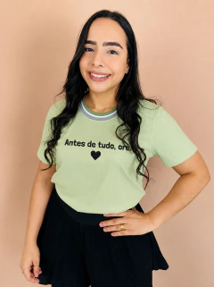 T-SHIRT RIBANA CANELADA COLORIDA (G)