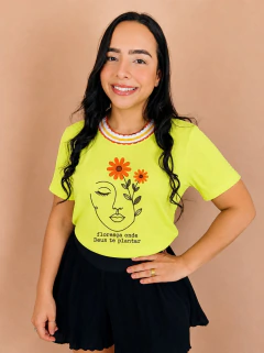 T-SHIRT RIBANA CANELADA COLORIDA (GG)