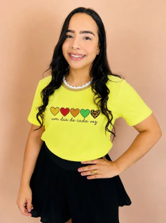 T-SHIRT RIBANA CANELADA COLORIDA (M)