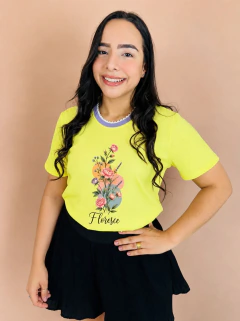T-SHIRT RIBANA CANELADA COLORIDA (G)