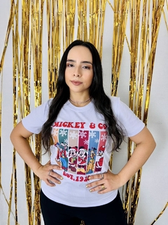 T-shirt Ribana Canelada Turma do Mickey Natal