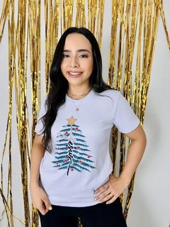 T-shirt Ribana Canelada Natal - comprar online