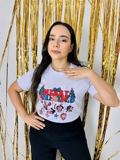 T-shirt Ribana Canelada Natal