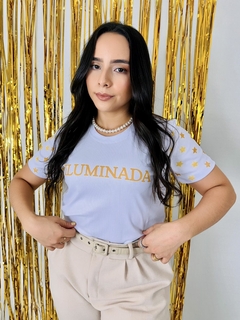 T-shirt Ribana Canelada Reveillon Iluminada
