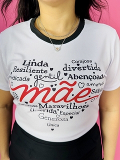 T-SHIRT CANELADA MÃE MARAVILHOSA - Fabi T-shirts
