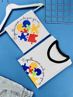 T-SHIRT CANELADA ESPALHE AMOR ONDE QUER QUE VÁ - comprar online