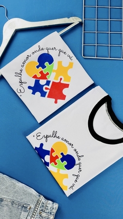 T-SHIRT CANELADA ESPALHE AMOR ONDE QUER QUE VÁ - Fabi T-shirts