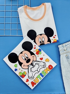 T-SHIRT CANELADA AUTISMO MICKEY - comprar online