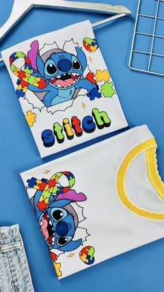T-SHIRT CANELADA AUTISMO STITCH na internet