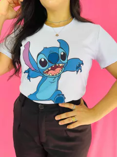 T-SHIRT CANELADA STITCH (Mãe e filho) - Fabi T-shirts