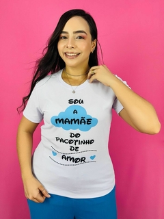 T-SHIRT CANELADA DO PACOTINHO DE AMOR (Mãe e filho) na internet