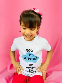 T-SHIRT CANELADA DO PACOTINHO DE AMOR (Mãe e filho) - loja online