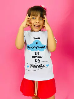 Imagem do T-SHIRT CANELADA DO PACOTINHO DE AMOR (Mãe e filho)
